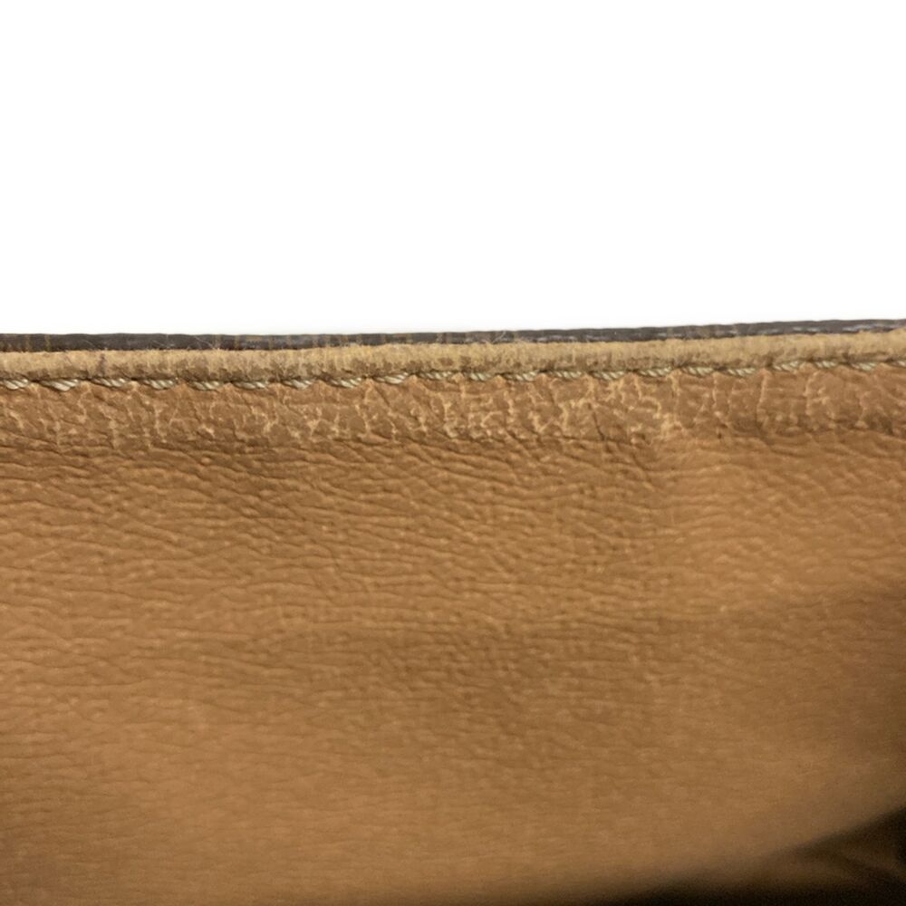 Celine Macadam Shoulder Bag Dark Brown PVC Leather - Picture 12 of 12